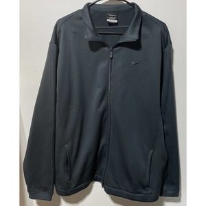 Nike Golf Fleece Full Zip Jacket Men's Sz Large Green Long Sleeve